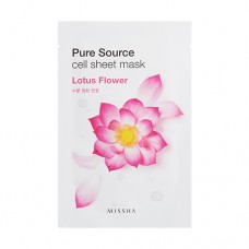 MISSHA Pure Source Cell Sheet Mask (Lotus) - plátýnková maska s výtažkem lotosového květu (M5184)